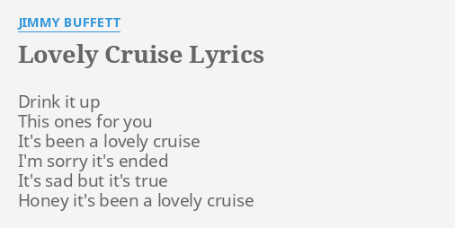 lovely cruise lyrics meaning