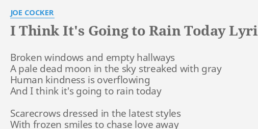 think of rain lyrics