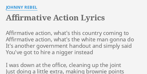 affirmative action lyrics