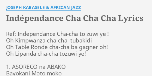 IND PENDANCE CHA CHA CHA