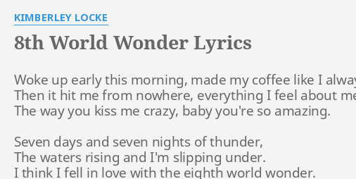 8th world wonder lyrics