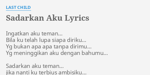 Last lyrics