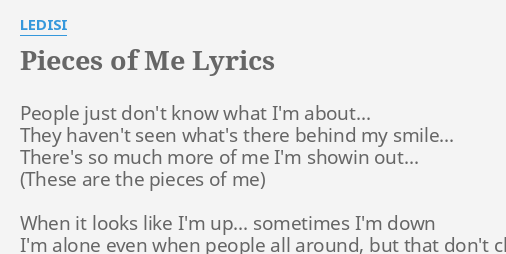 Ledisi – Pieces of Me Lyrics