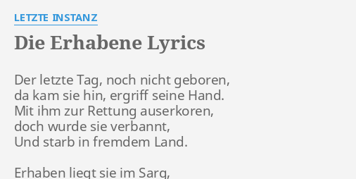 An dem tag an dem ich geboren wurde songtexte