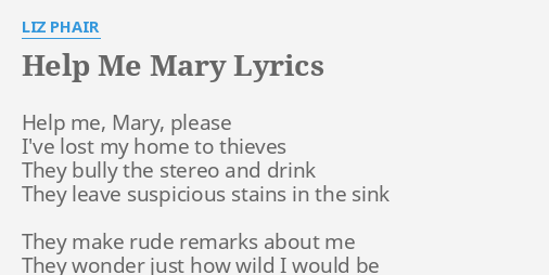 call me mary lyrics