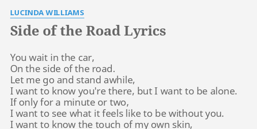 right side of the road song lyrics