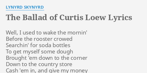 ballad of curtis loew lyrics