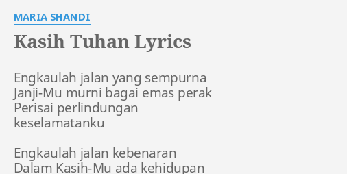 Maria lyrics