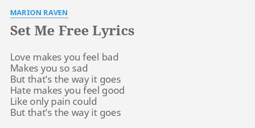 you set me free lyrics adele