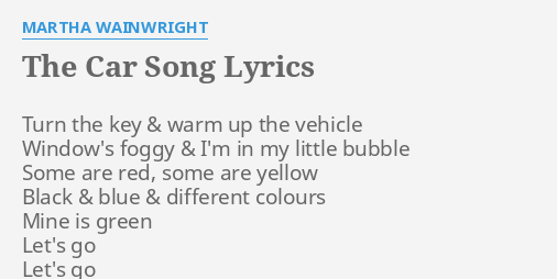 car racing song lyrics