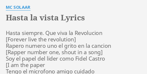 hasta la vista mc solaar lyrics english