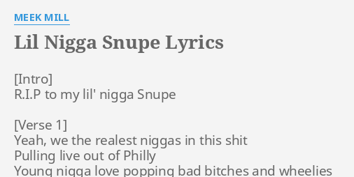 lil snupe lyrics