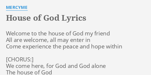 house of god lyrics