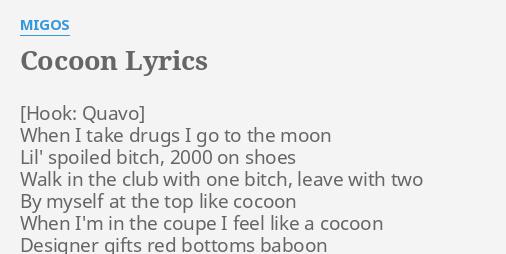 COCOON" LYRICS by MIGOS: When I take drugs...