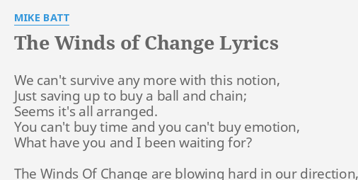 the winds of change song lyrics