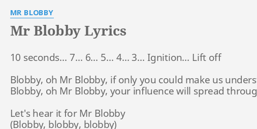 mr blobby christmas number 1 lyrics