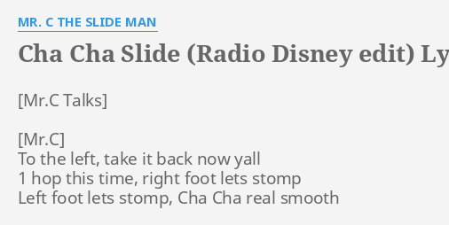 CHA CHA SLIDE RADIO DISNEY EDIT