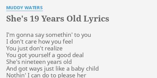 song lyrics she's just 16 years old