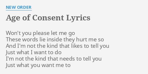 age of consent new order meaning lyrics