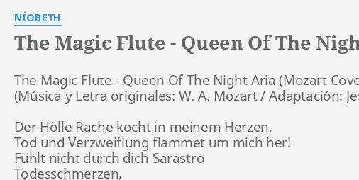 What are the lyrics to the 'Queen of the Night' aria? - Classic FM