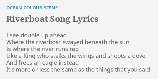 riverboat song lyrics meaning