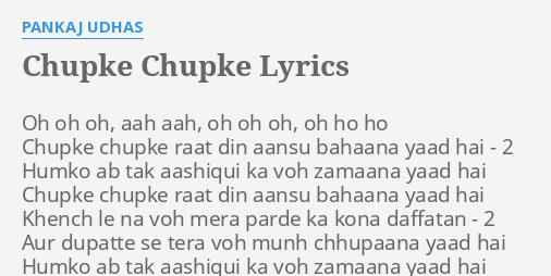 chupke chupke pankaj udhas mp3 download