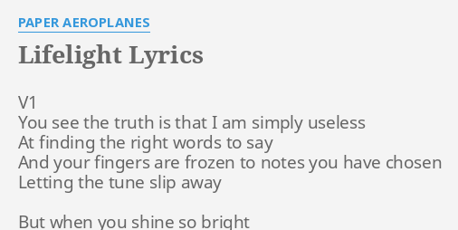 Lifelight Lyrics