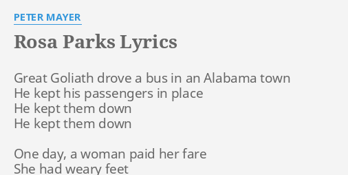 rosa parks lyrics