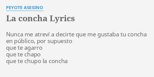 la-concha-lyrics-by-peyote-asesino-nunca-me-atrev-a