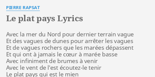 le-plat-pays-lyrics-by-pierre-rapsat-avec-la-mer-du