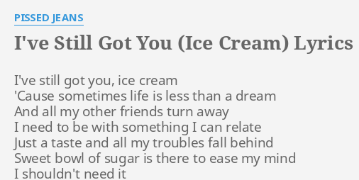 ice cream lyrics