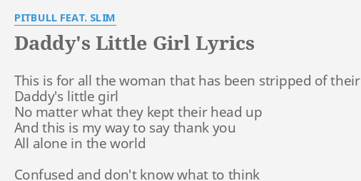 Hey Little Girl Is Your Daddy Home Lyrics Meaning