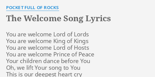 Welcome Song With Lyrics Health Tips Music Cars And Recipe