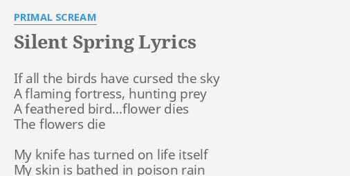 Silent Spring Lyrics By Primal Scream If All The Birds