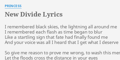 new divide lyrics перевод