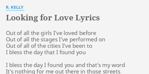 looking for love lyrics        
        <figure class=