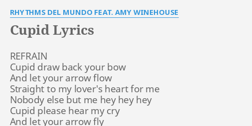 Cupid Amy Winehouse Lyrics - malaysaxa