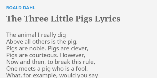 This Little Pig Lyrics