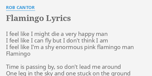 Full Song Flamingo Lyrics English