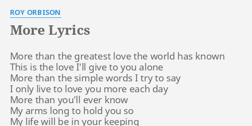 more-lyrics-by-roy-orbison-more-than-the-greatest