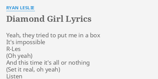 lyrics of diamond girl