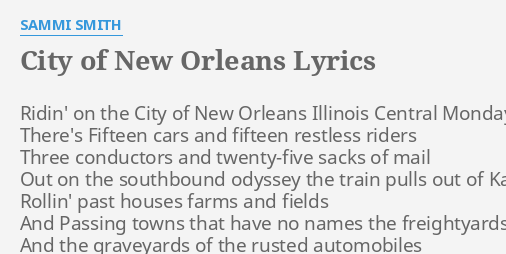 the city of new orleans lyrics