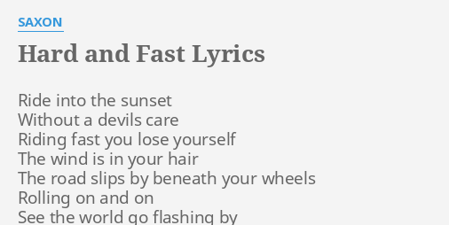 hard-and-fast-lyrics-by-saxon-ride-into-the-sunset