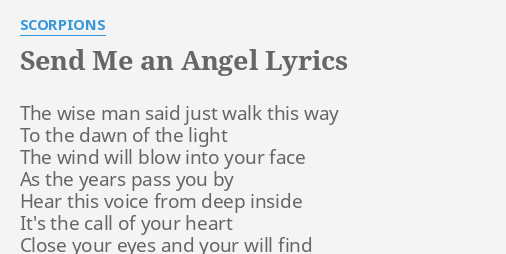 send me a angel lyrics