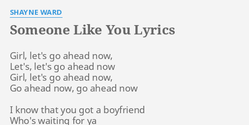 Someone like you lyrics