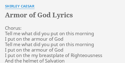 song armor of god lyrics