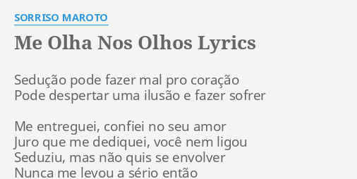 Sorriso Maroto - Disfarça Lyrics