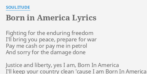 Born In The Usa Lyrics Explore Rock N Roll Song Meaning