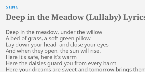 Deep In The Meadow Lullaby 72