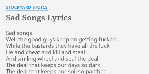 Sad Lyrics To Songs